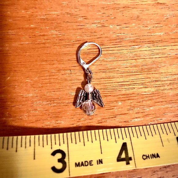 Angel Lever-back Earrings— Designed and Handcrafted By Me 🥰 - Picture 5 of 7